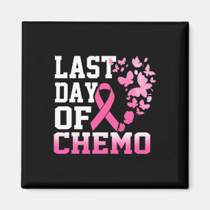 Laatste dag van het chemoroze borstkankerbewustzij magneet