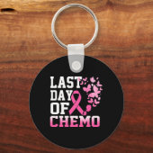 Laatste dag van het chemoroze borstkankerbewustzij sleutelhanger (Voorkant)