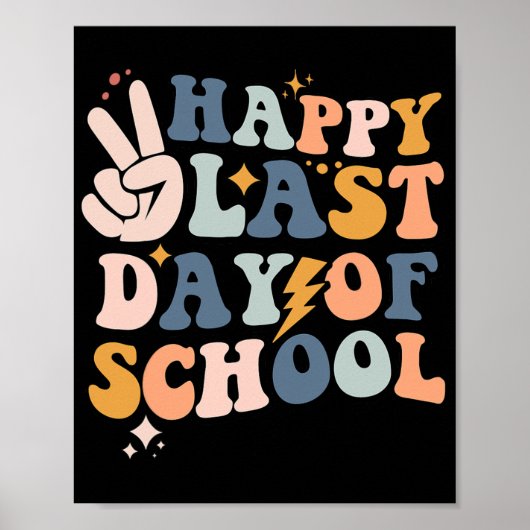 Laatste dag van het Kinder schoollerarenAfstuderen Poster (Voorkant)