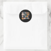 Laatste dag van het Kinder schoollerarenAfstuderen Ronde Sticker (Tas)