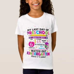 Laatste dag van het Kinder T-shirt voor de kleuter