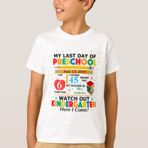 Laatste dag van het Kinder T-shirt voor de kleuter