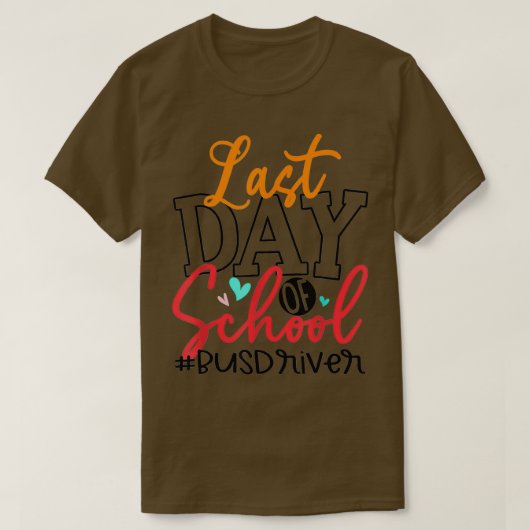 Laatste dag van het leven van scholieren met schoo t-shirt (Design voorkant)