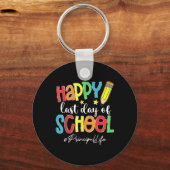 Laatste dag van het schoolhoofd leven einde van he sleutelhanger (Voorkant)