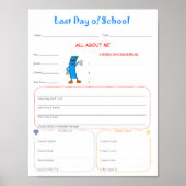 Laatste dag van het schoolinterview Printable Down Poster (Voorkant)