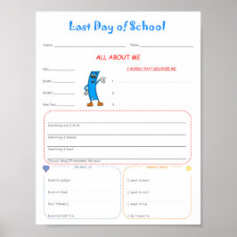 Laatste dag van het schoolinterview Printable Down Poster