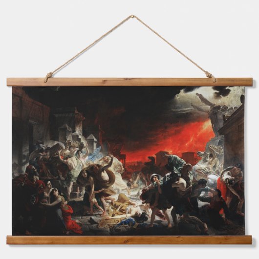 Laatste dag van Pompeii door Karl Bryullov Hangend Wandkleed (Voorkant)