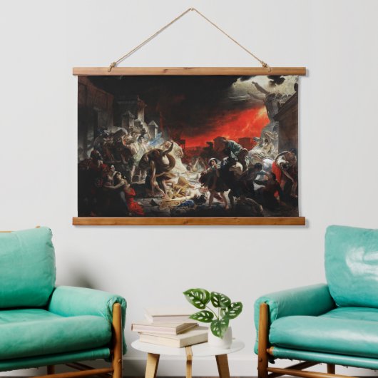 Laatste dag van Pompeii door Karl Bryullov Hangend Wandkleed (Woonkamer)