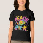 Laatste dag van Pre-K - Grappige Kinder zomervakan Tri-Blend Shirt (Voorkant)