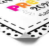 Laatste dag van pre-k Photo Prop Sign Poster (Hoek)