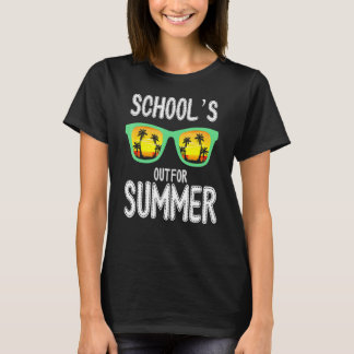 Laatste dag van scholen uit voor zomer leraar zome t-shirt