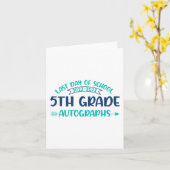 Laatste dag van school handtekening 5e klas Afstud Kaart (Gele Bloem)
