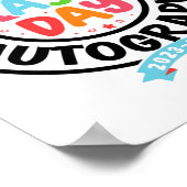 Laatste dag van school handtekening 5e klas Afstud Poster (Hoek)