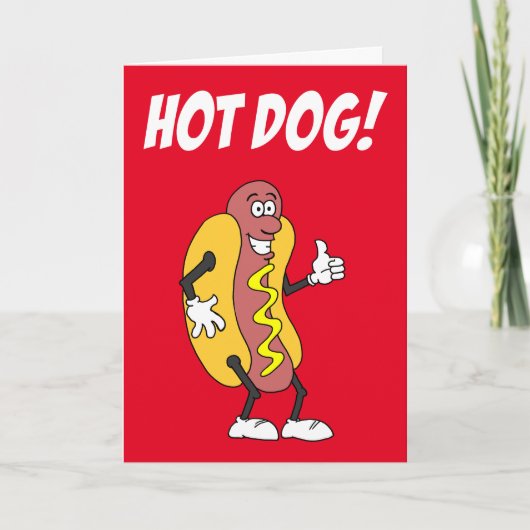 Laatste dag van school hotdog kaart (Voorkant)