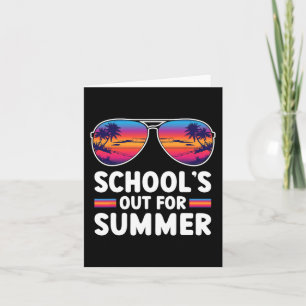 Laatste Dag Van School Is Uit Voor Zomer Leraar Jo Kaart
