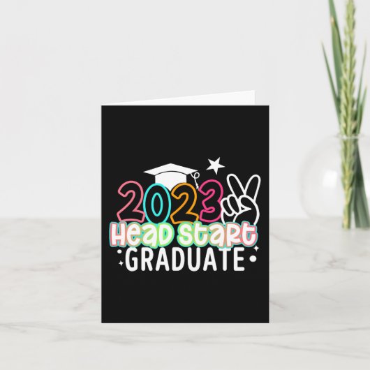 Laatste dag van school Kinder 2023 Headstart Afstu Kaart (Voorkant)