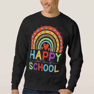 Laatste dag van school leraren zomer met leuke reg trui