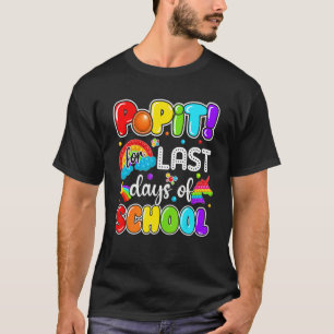 Laatste dag van school Pop het voor laatste dagen T-shirt