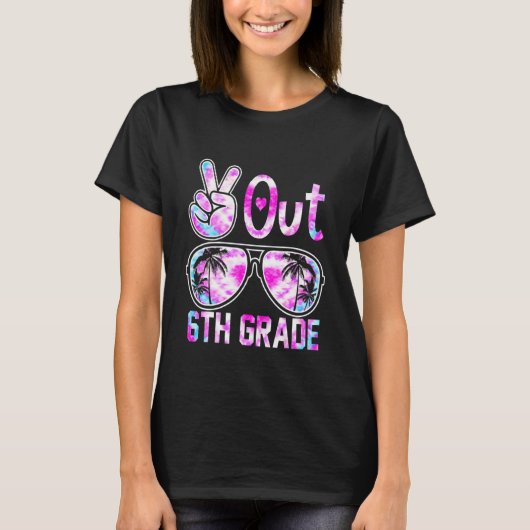 Laatste dag van school rust uit 6e klas leraar Str T-shirt (Voorkant)