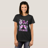 Laatste dag van school rust uit 6e klas leraar Str T-shirt (Voorkant volledig)
