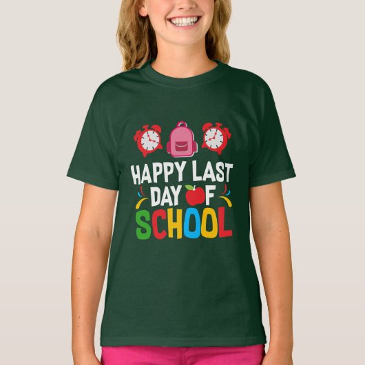 LAATSTE DAG VAN SCHOOL T-SHIRT (Voorkant)