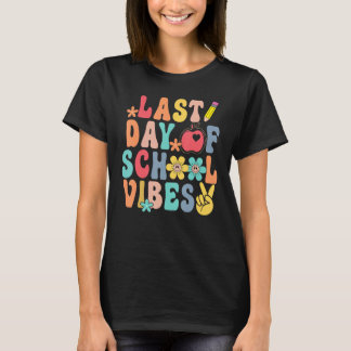 Laatste dag van school vibes Kinder leraar student T-shirt