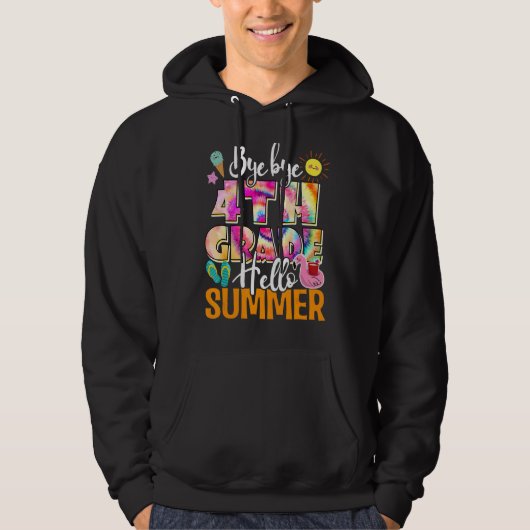 Laatste dag van schooldag, dag 4e klas Hellozomer Hoodie (Voorkant)