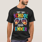 Laatste dag van schooldag, school Hallo poolzwemme T-shirt (Voorkant)