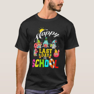 Laatste dag van schoolgenomes lerarenstudent zomer t-shirt
