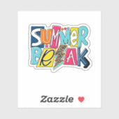 Laatste dag van schoolleraar sticker (Vel)