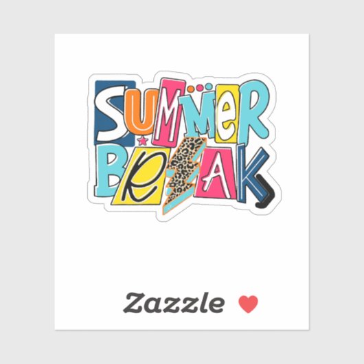 Laatste dag van schoolleraar sticker (Vel)