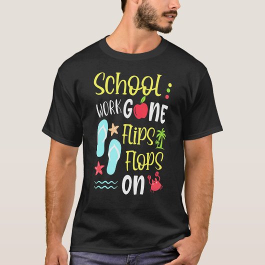 Laatste dag van schoollerarenopleiding Kone Flips T-shirt (Voorkant)
