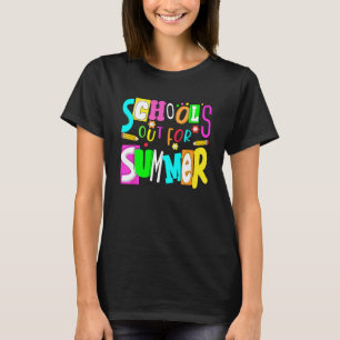 Laatste dag van schoollerarenscholen in de zomer t-shirt