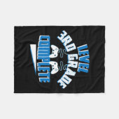 Laatste dag van schoolniveau 3e klas Complete Game Fleece Deken (Voorkant (Horizontaal))