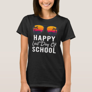 Laatste dag van schoolonderwijs voor zomerleraar t-shirt