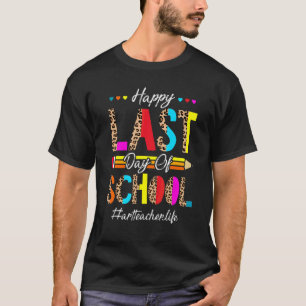 Laatste dag van schoolonderwijs voor zomerleraar t-shirt