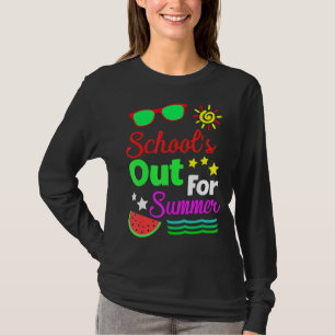 Laatste dag van schoolonderwijs voor zomerleraar t-shirt