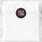 Laatste dag van schoolvibes ronde sticker (Tas)