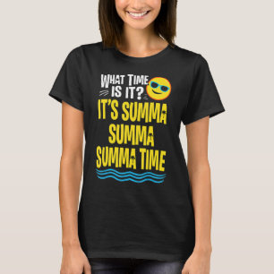 Laatste dag van schoolzomertijd palm boomleraar K T-shirt