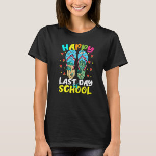 Laatste dag van Tropische zomervakantie op school T-shirt