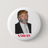 Laatste dag van Trump 1/20/21 Ronde Button 5,7 Cm (Voorkant)