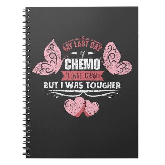 Laatste dag waarop de chemo de laatste behandeling notitieboek (Voorkant)