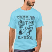 Laatste dagen van het thema Muziekmuziek op school T-shirt (Voorkant)