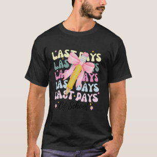 Laatste dagen van School Coquette Roze Bow Meisjes T-shirt