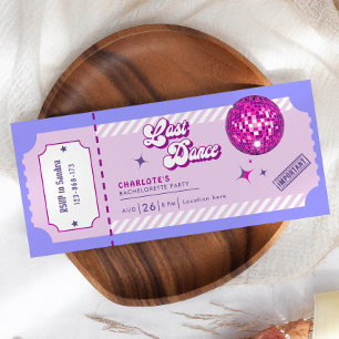 Laatste Dance Disco Bachelorette Party Uitnodiging