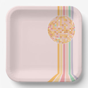 Laatste Dance Retro Graduation Party Papieren Bordje