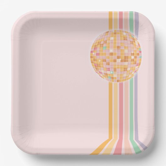 Laatste Dance Retro Graduation Party Papieren Bordje (Voorkant)
