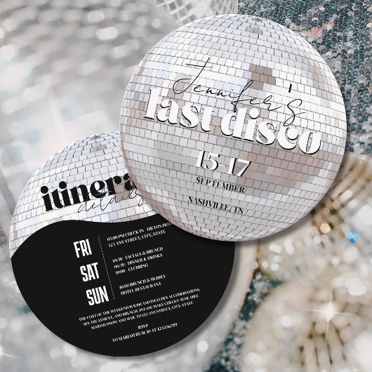 Laatste Disco 70s Bachelorette Weekend Route Kaart