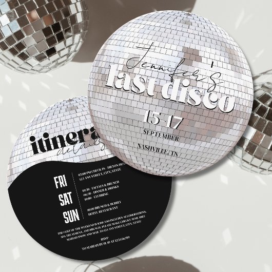 Laatste Disco 70s Bachelorette Weekend Route Kaart