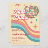 Laatste Disco 70's Retro Bachelorette weekend Kaart (Voorkant / Achterkant)